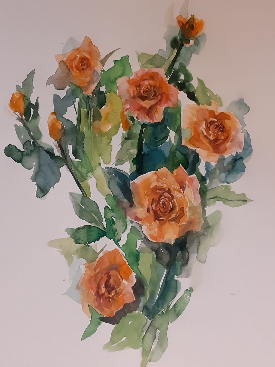 Оранжеви рози